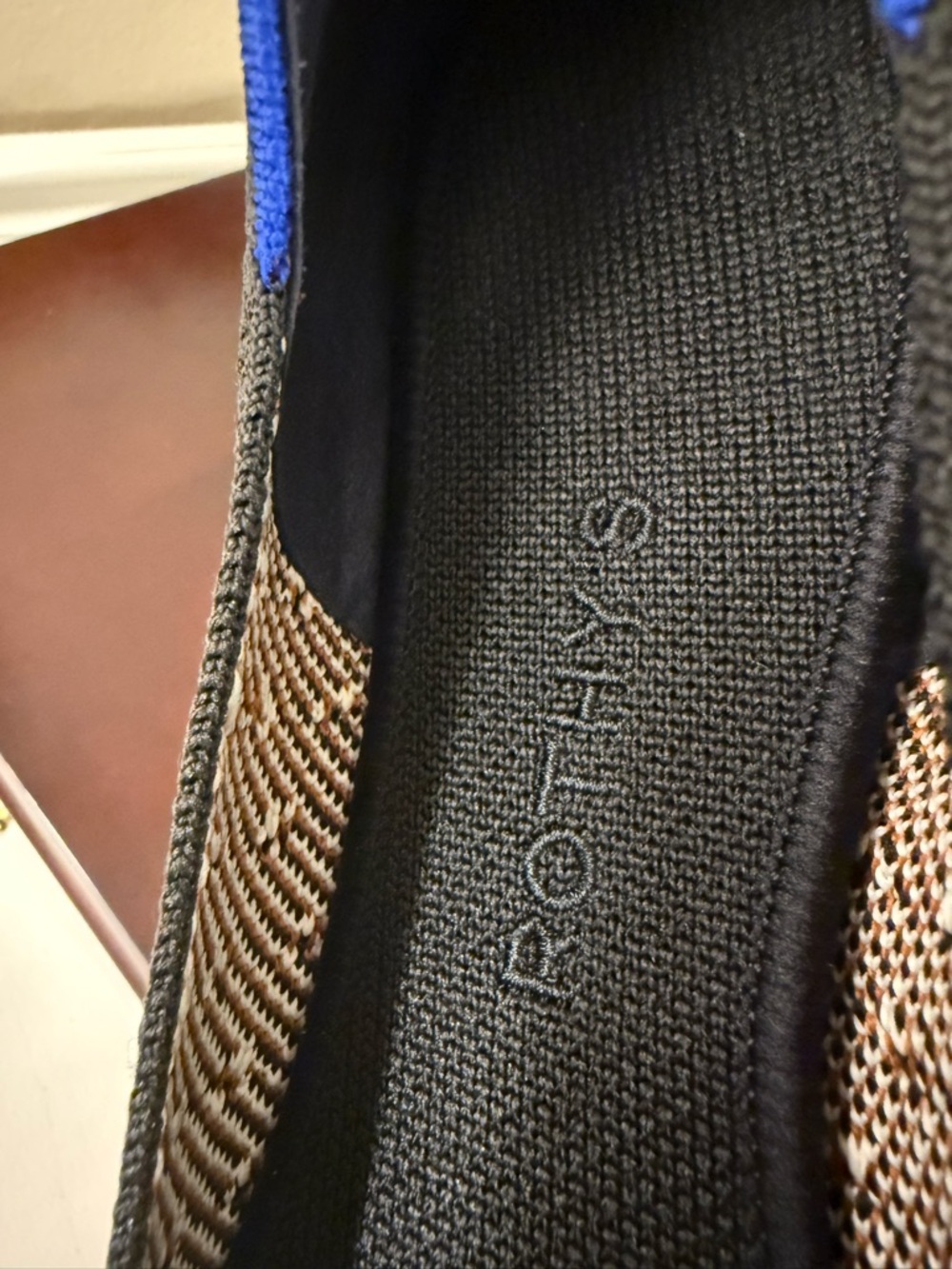 Rothy’s The Point Flats Black Pattern Knit Women’s Size 9 - Picture 4 of 6